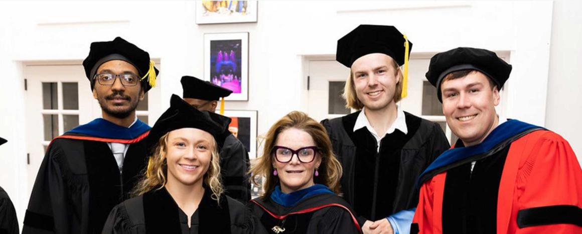 Math faculty and students at Tufts graduation