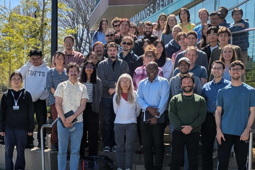 Math faculty standing together